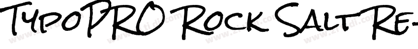 TypoPRO Rock Salt Re字体转换